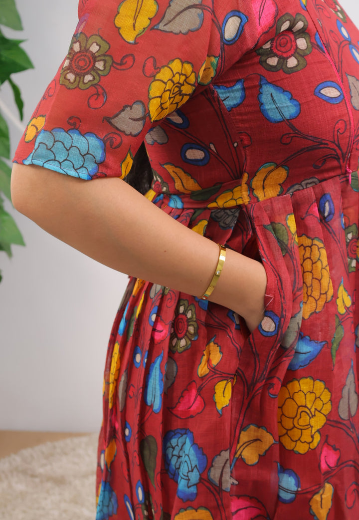 Esther3 Kalamkari  Maternity Dress
