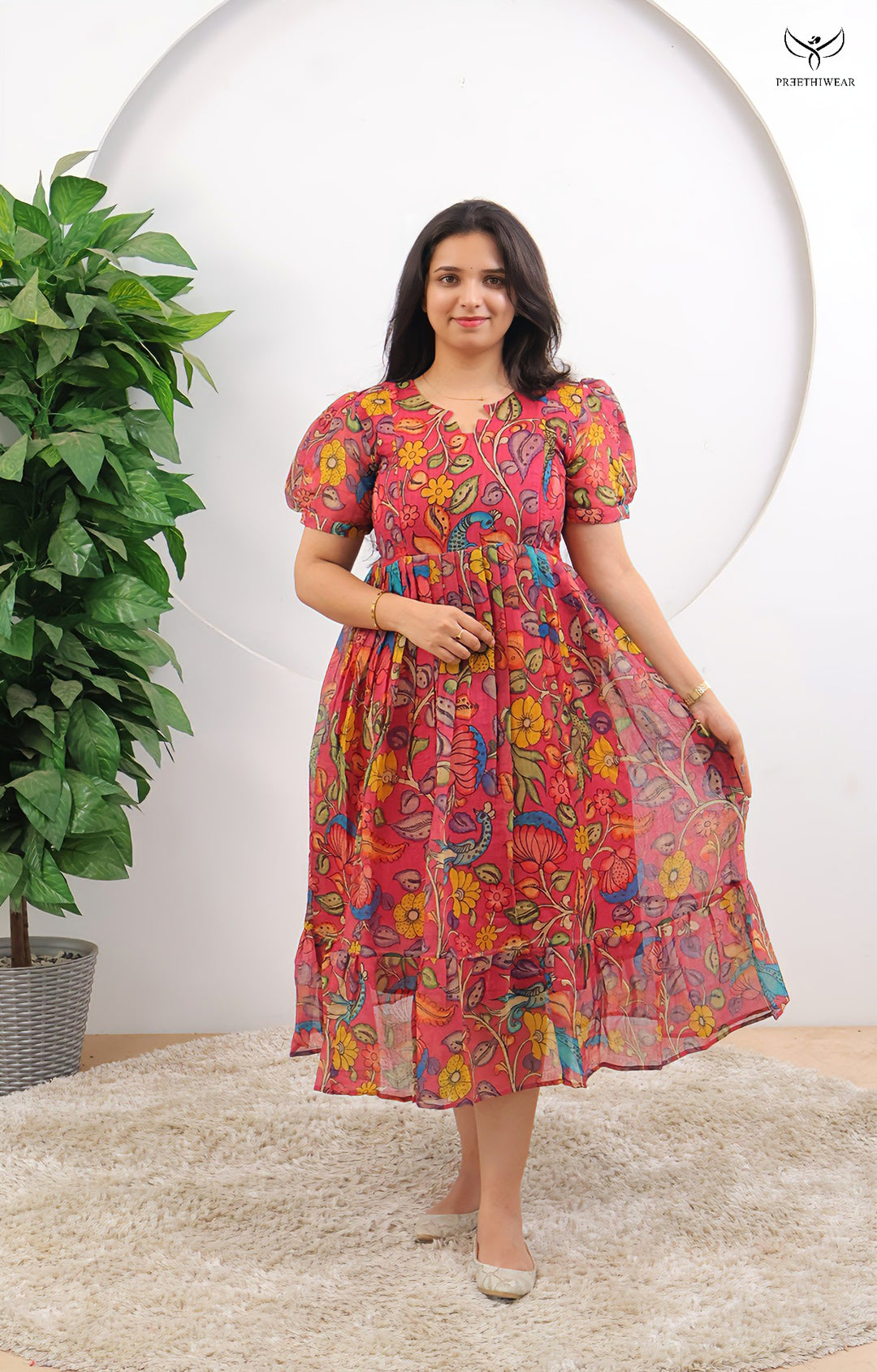Fathima Kalamkari  Maternity Dress