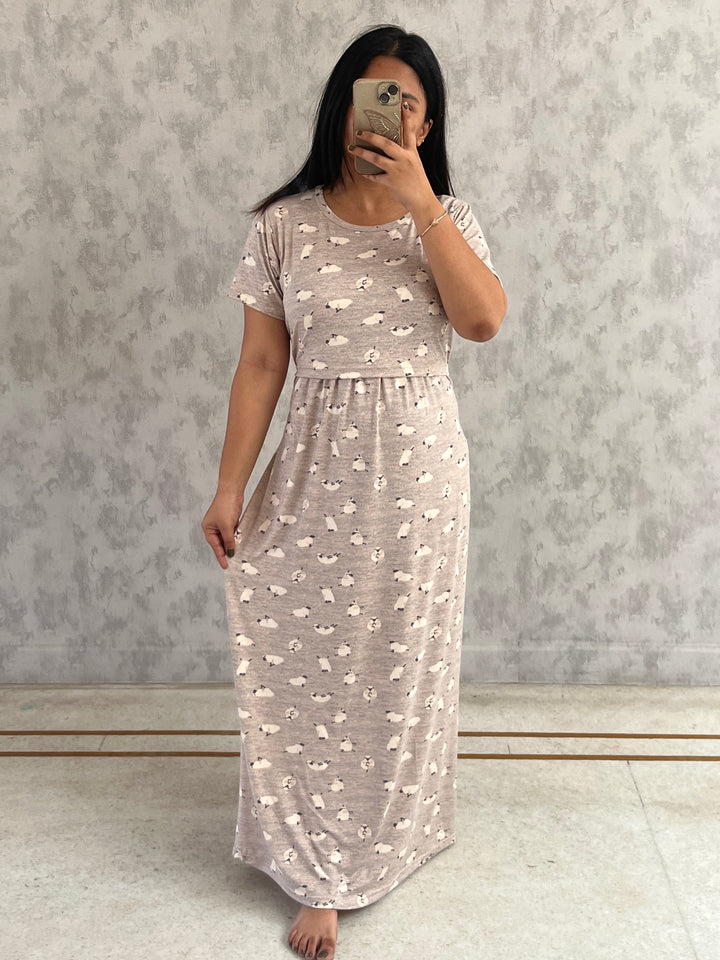 Esai SoftCotton Full Length Maternity Loungewear