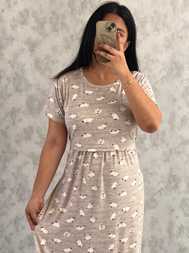 Esai SoftCotton Full Length Maternity Loungewear