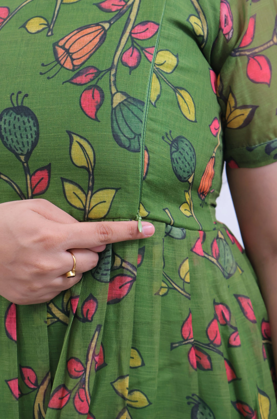 Smita4 Kalamkari  Maternity Dress