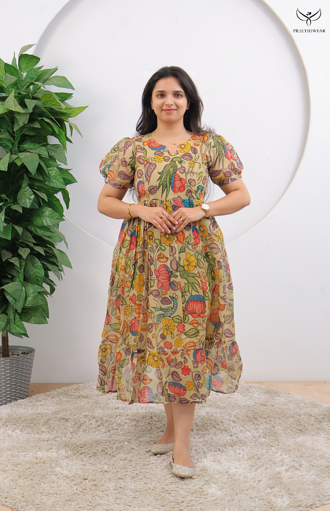 Rachana1 Kalamkari  Maternity Dress