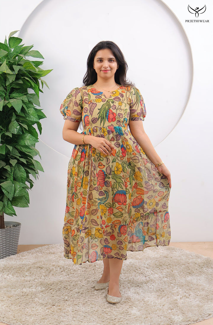 Rachana1 Kalamkari  Maternity Dress
