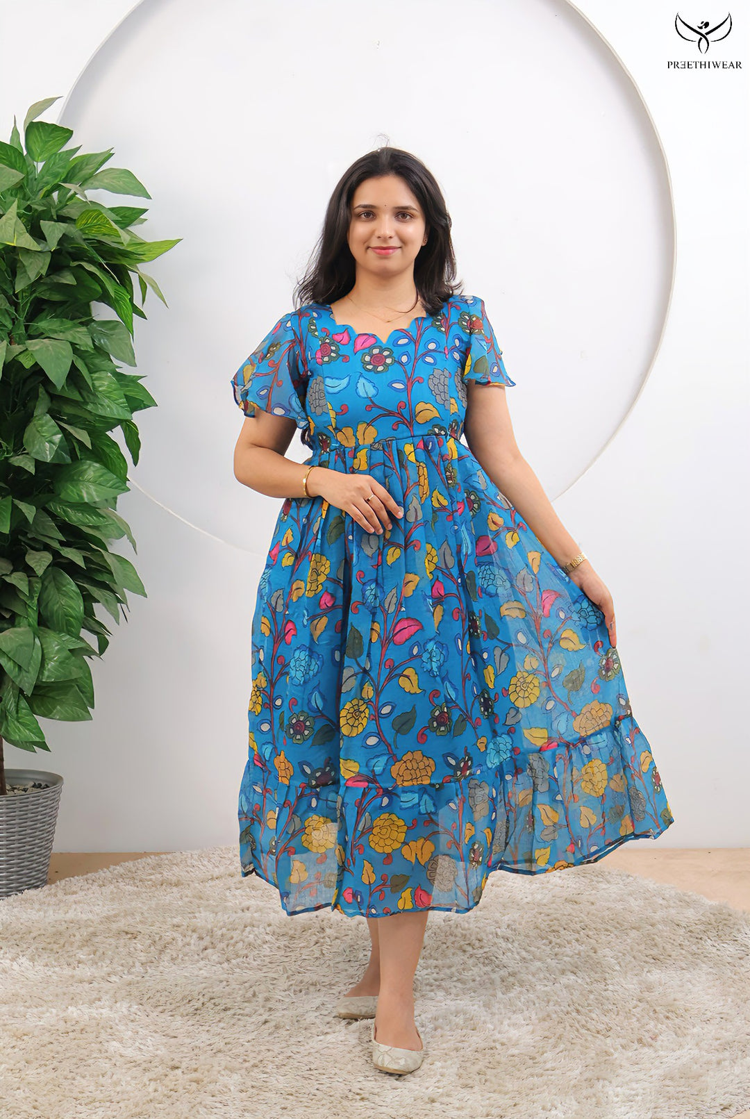Akansha Kalamkari  Maternity Dress