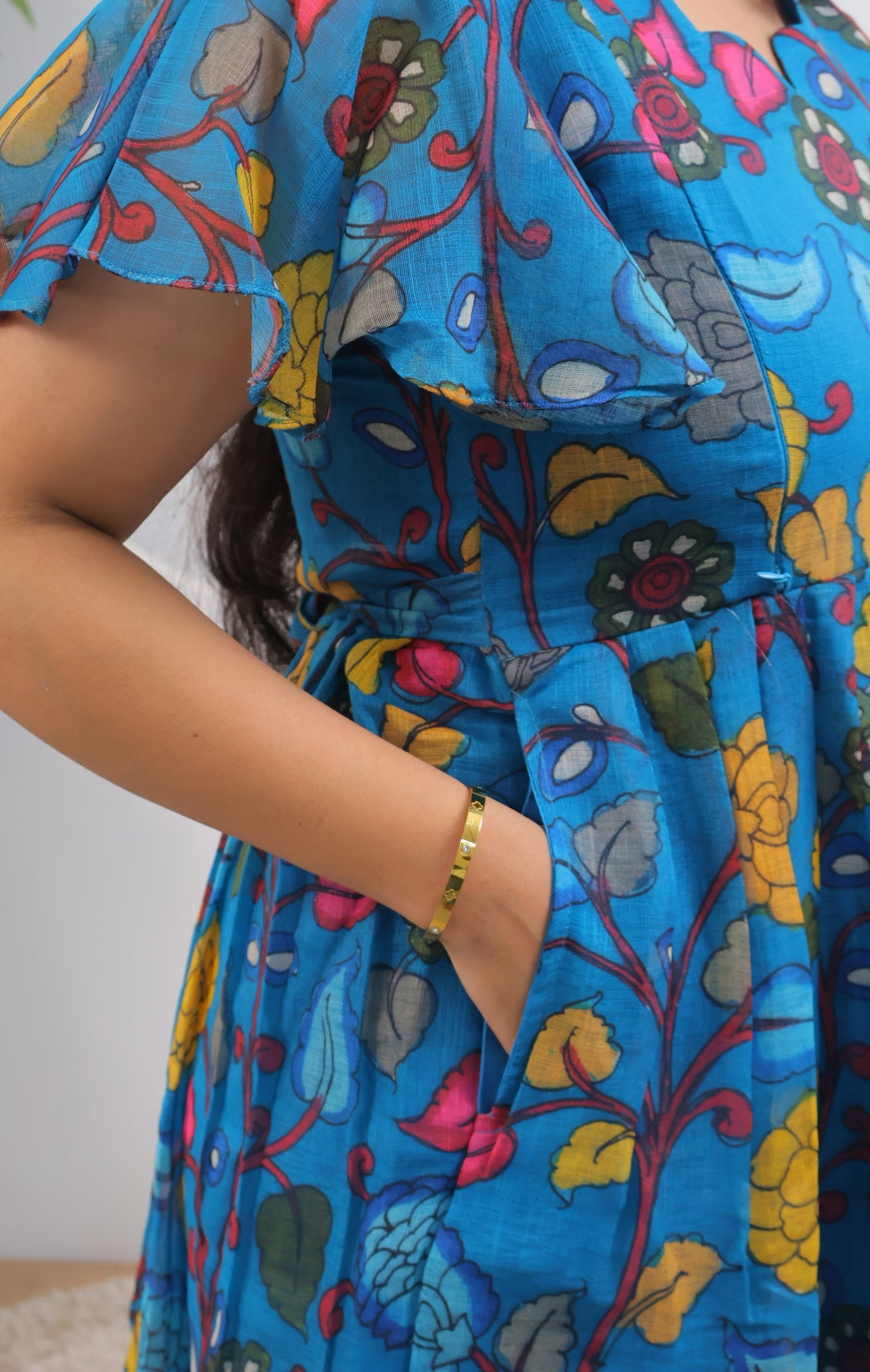 Akansha Kalamkari  Maternity Dress