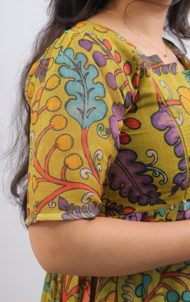Ruba1 Kalamkari Maternity Dress