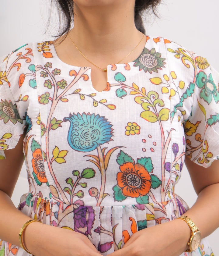 Nilofar Kalamkari Maternity Dress
