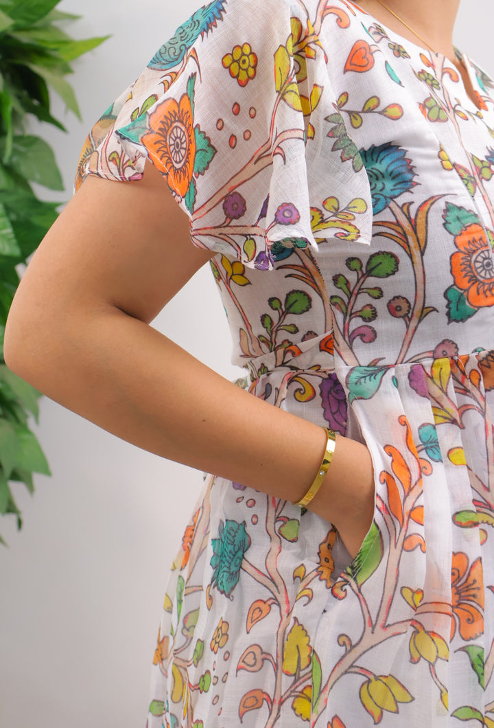 Nilofar Kalamkari Maternity Dress
