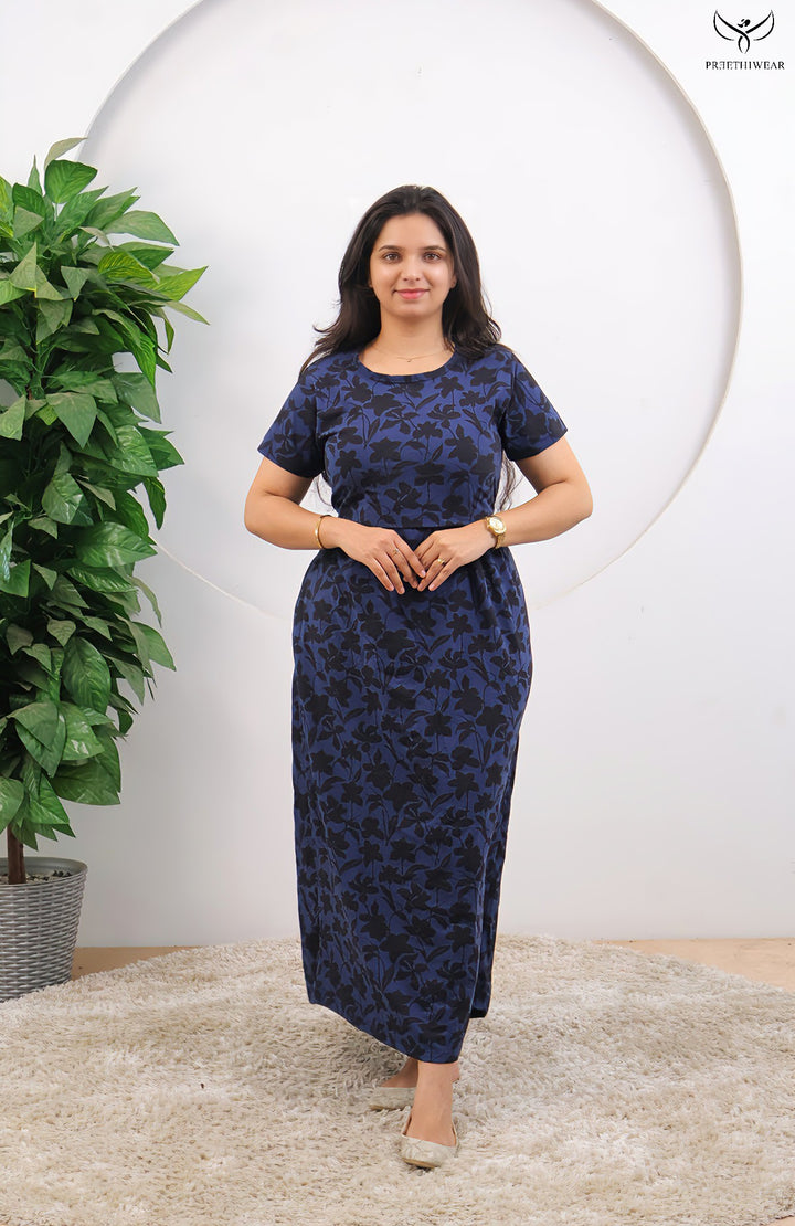 Reshma3 SoftCotton Full Length Maternity Loungewear