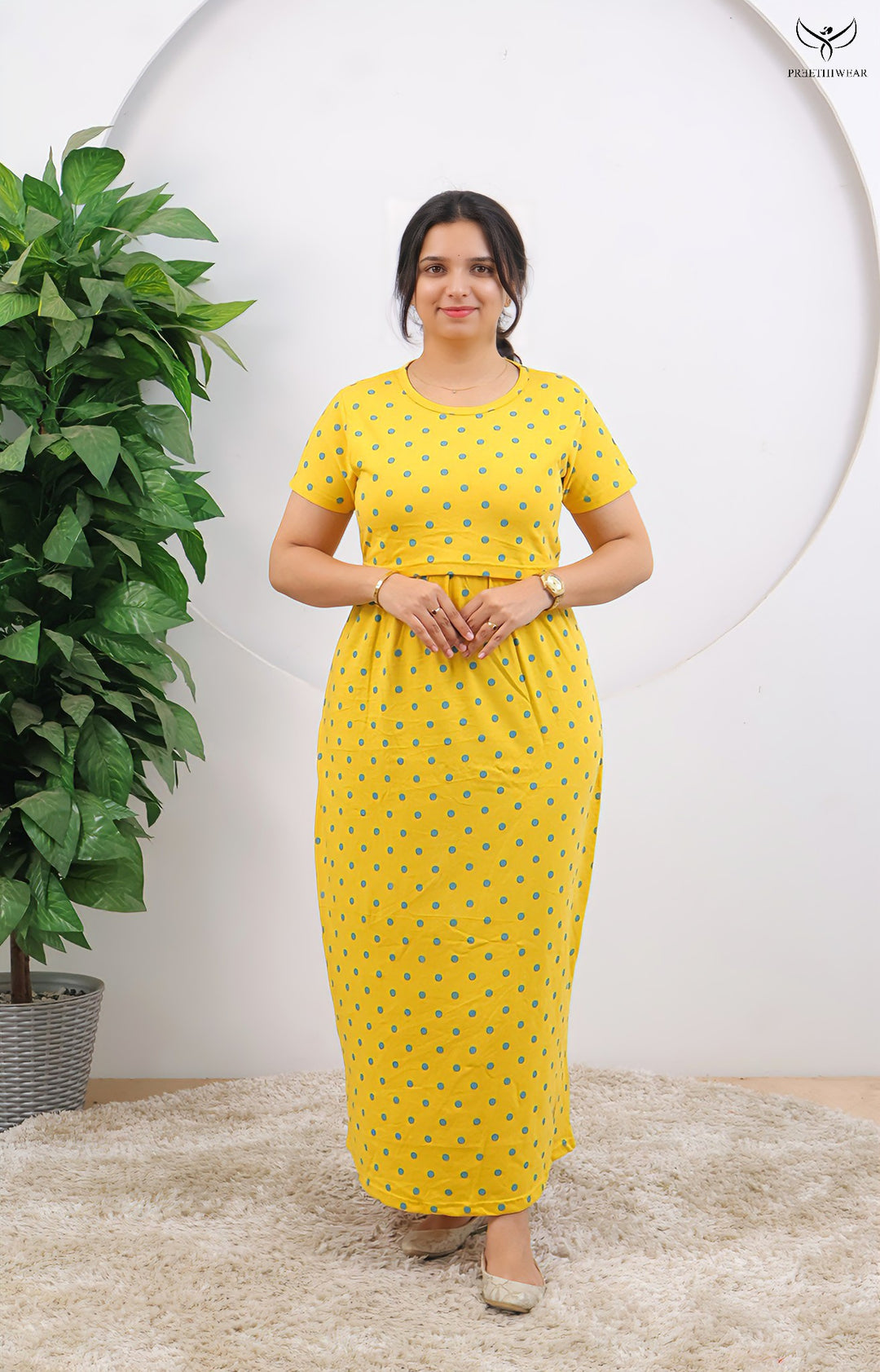 Sravya1 SoftCotton Full Length Maternity Loungewear