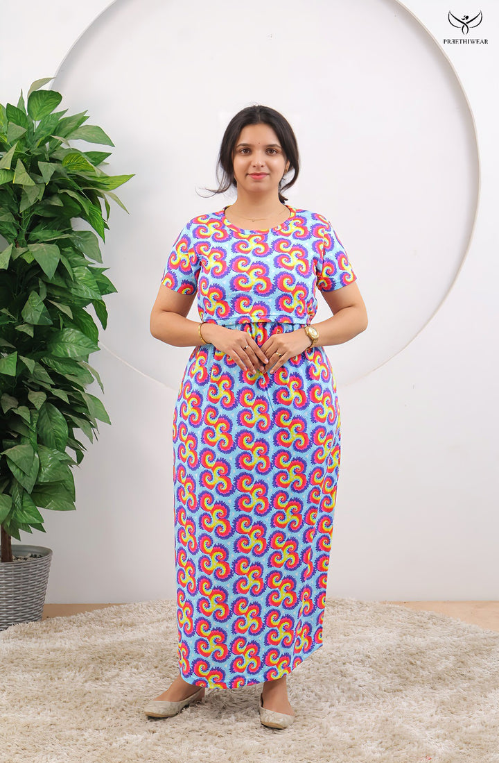 Dharshini  SoftCotton Full Length Maternity Loungewear