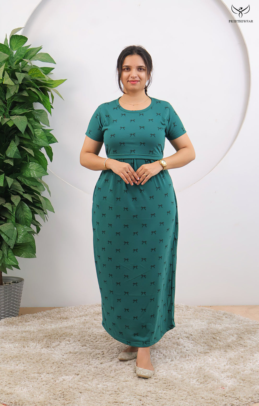 Ashly2 SoftCotton Full Length Maternity Loungewear