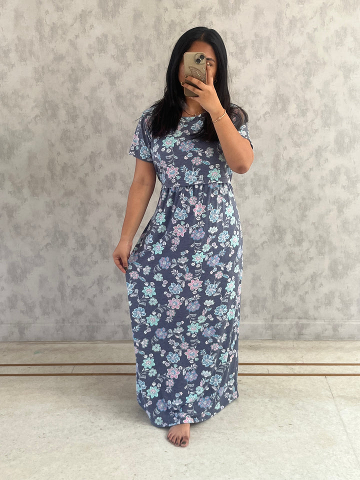 Saranya  Lightweight SoftCotton Full Length Maternity Loungewear