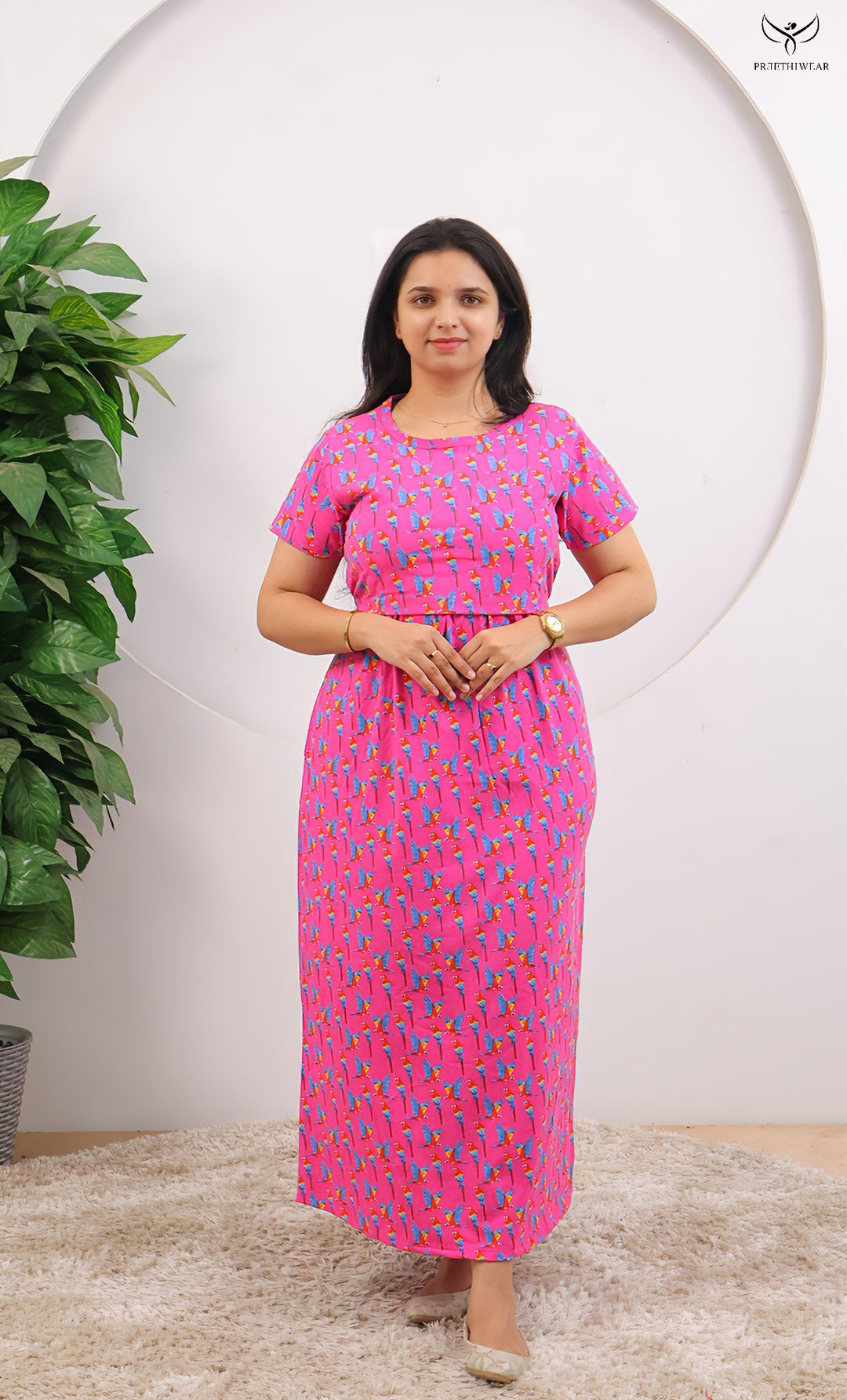 Harshini  SoftCotton Full Length Maternity Loungewear
