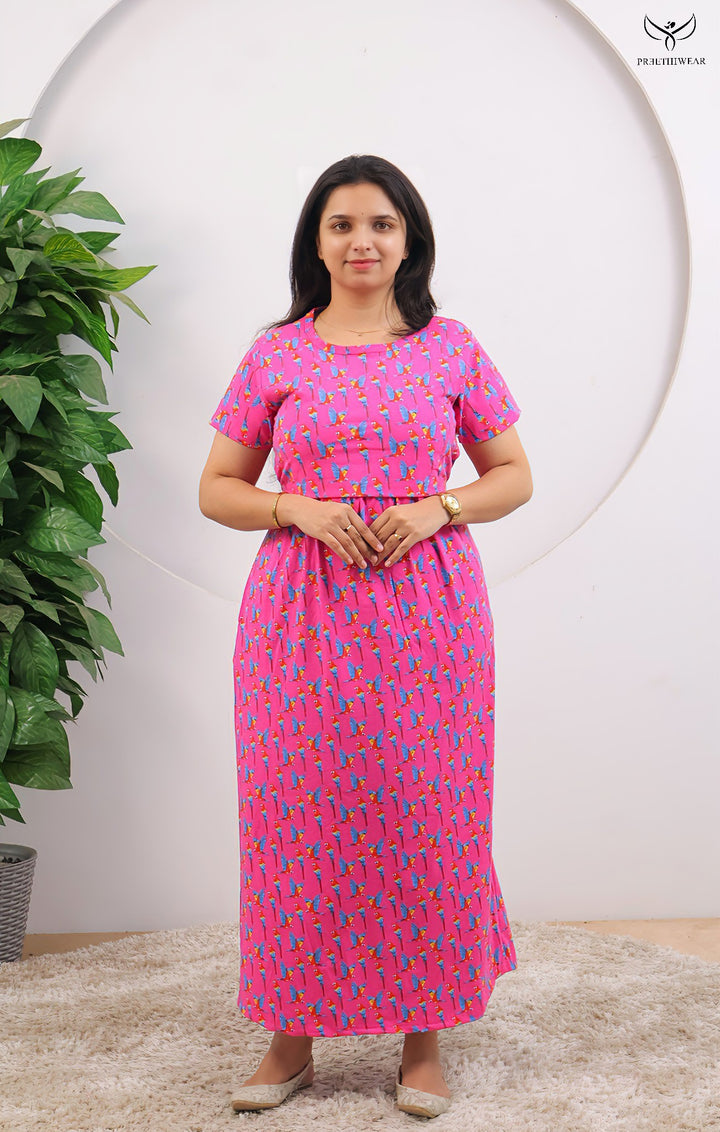 Harshini  SoftCotton Full Length Maternity Loungewear