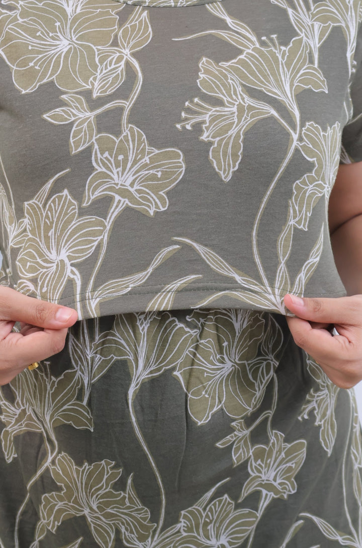 Vaniya SoftCotton Full Length Maternity Loungewear