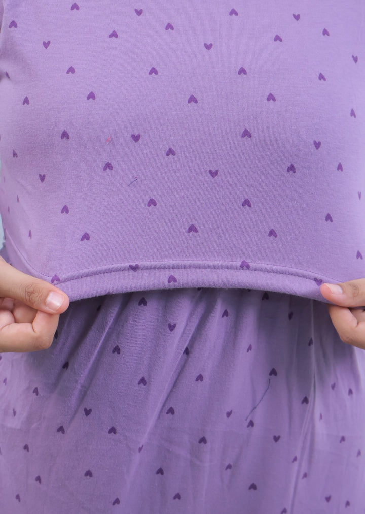 Nizar SoftCotton Calf Length Maternity Loungewear