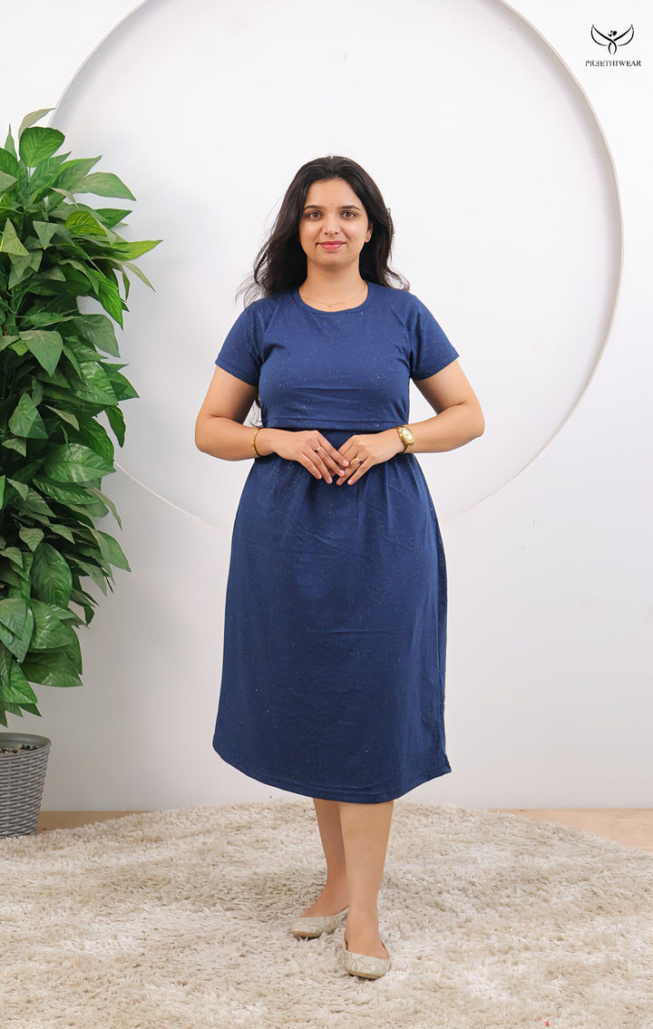 Dixshaya SoftCotton Calf Length Maternity Loungewear