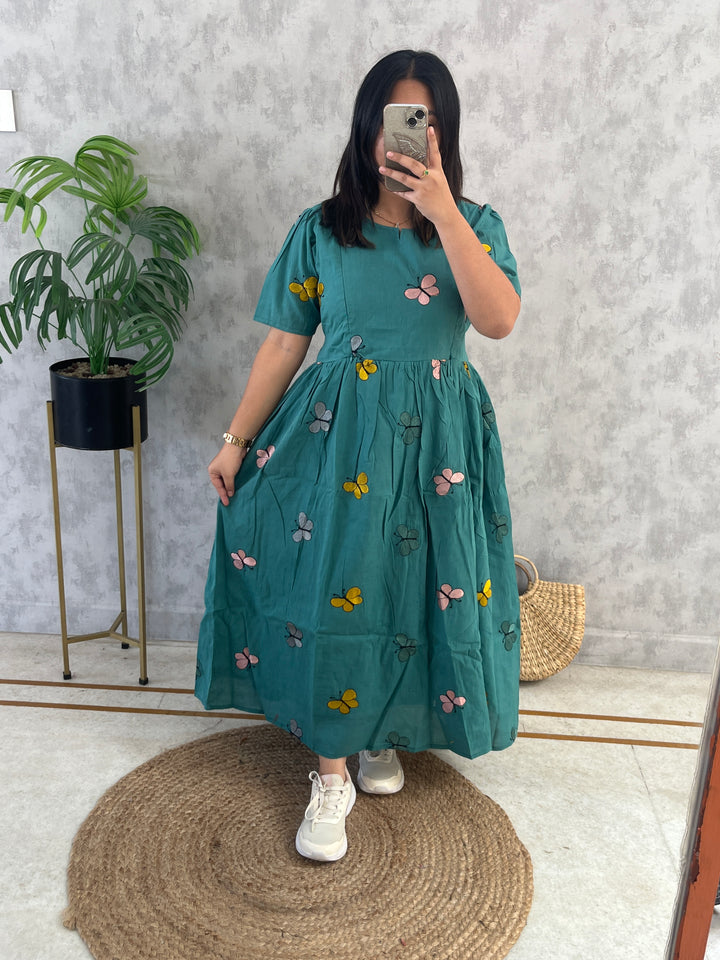 ButterflyGreen Maternity Handloom Kurthi