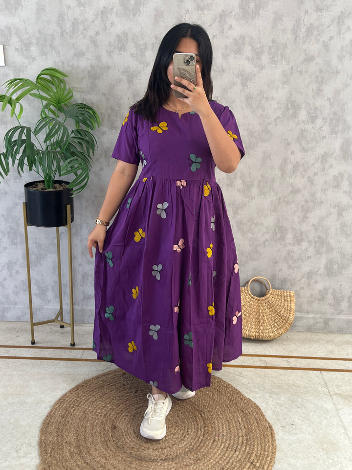 ButterflyViolet Maternity Handloom Kurthi