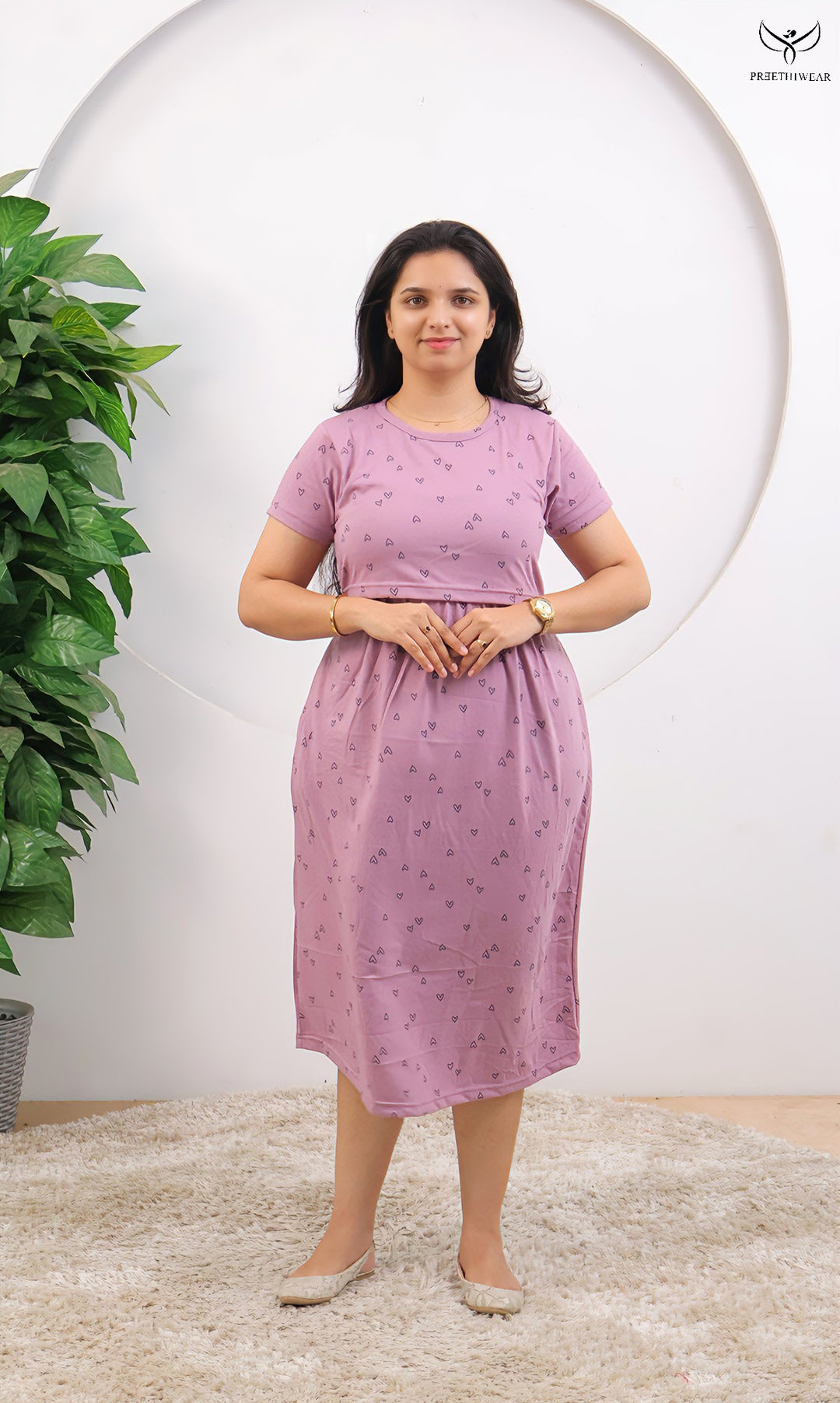 Vasuki SoftCotton Calf Length Maternity Loungewear