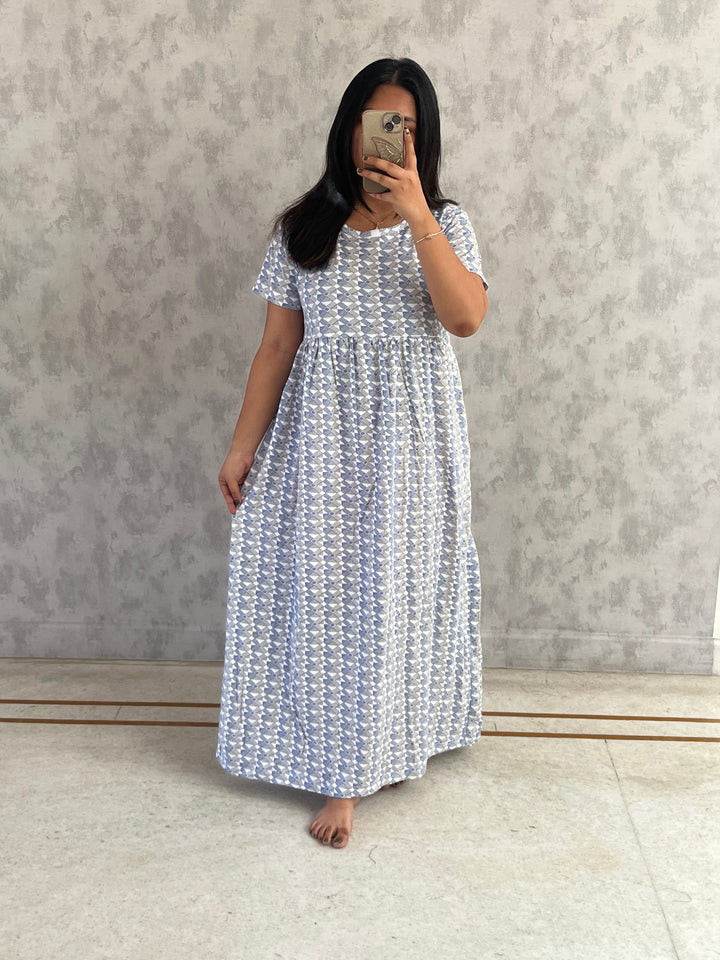 Shenba1  SoftCotton Full Length  Maxi Loungewear