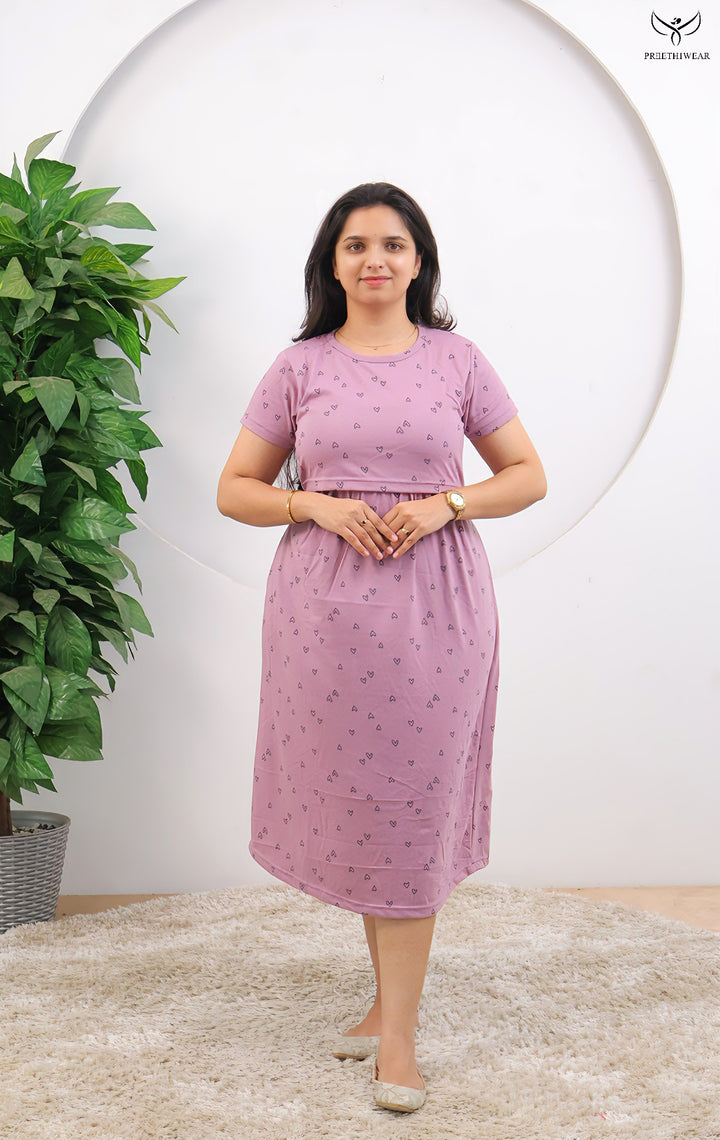 Vasuki SoftCotton Calf Length Maternity Loungewear