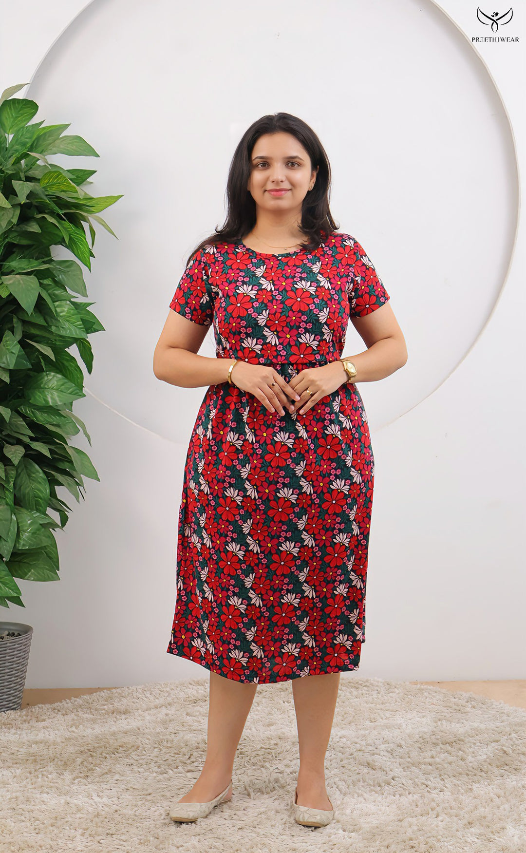 Josephine1 SoftCotton Calf Length Maternity Loungewear
