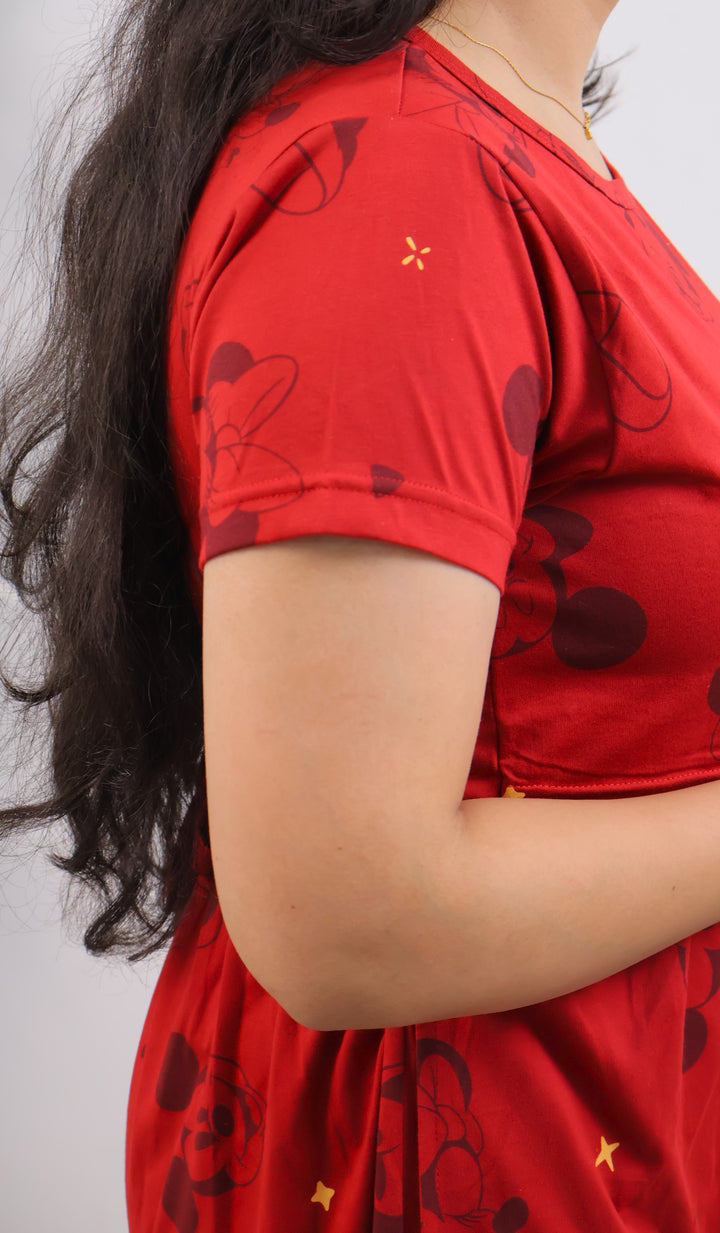 Sarumathi SoftCotton Calf Length Maternity Loungewear