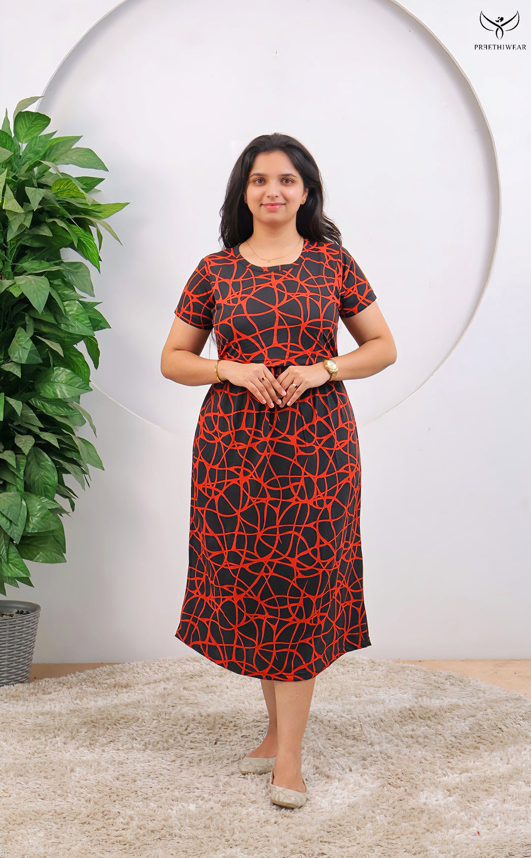 Jerlin1 SoftCotton Calf Length Maternity Loungewear
