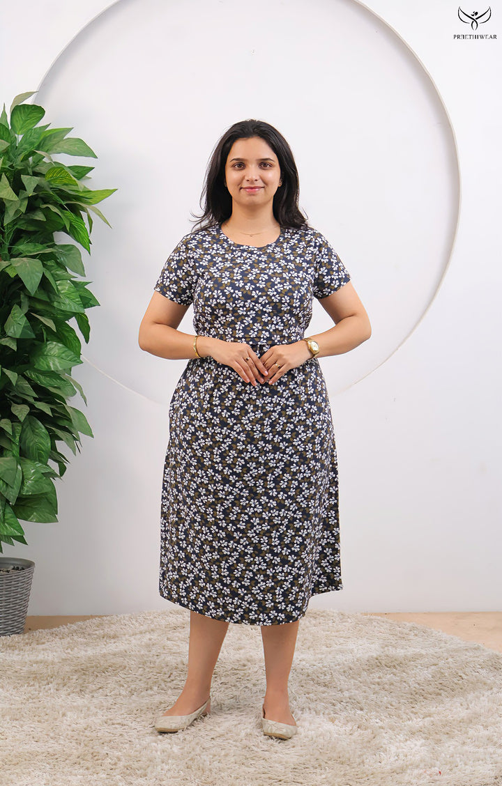 Rashmi2 SoftCotton Calf Length Maternity Loungewear