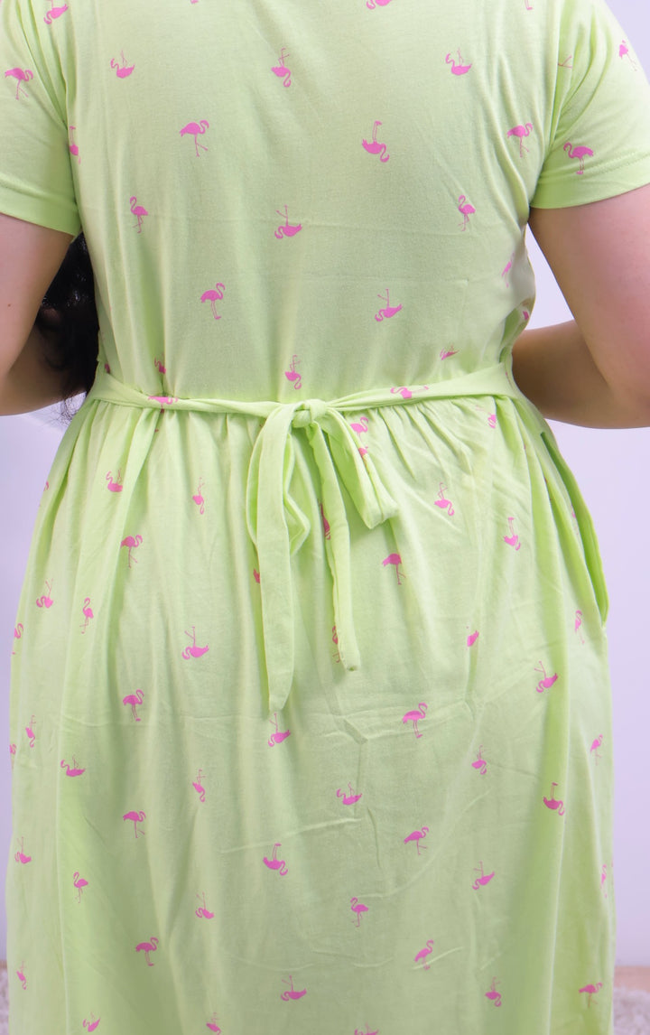 Shivani4  SoftCotton Calf Length Maternity Loungewear