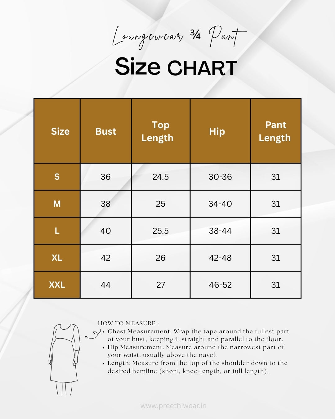 Vaya  SoftCotton Lounge Wear 3/4 Pant