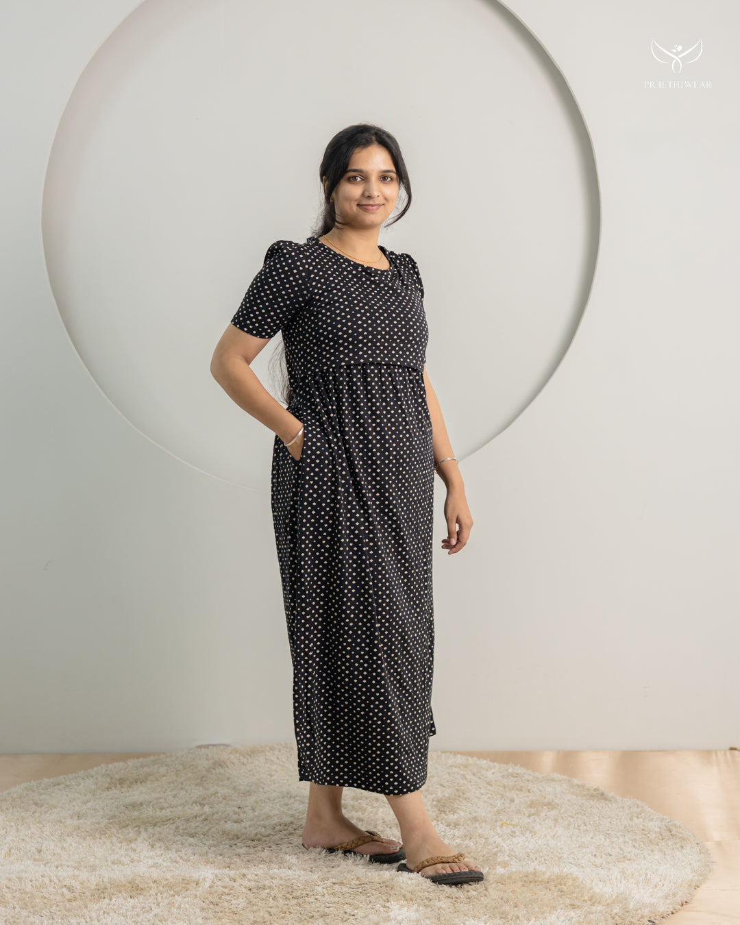 Nyla SoftCotton Full Length Maternity Loungewear