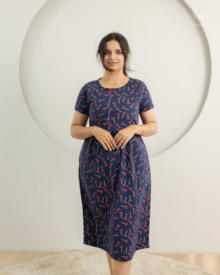 Darcy SoftCotton Calf Length  Maternity Loungewear