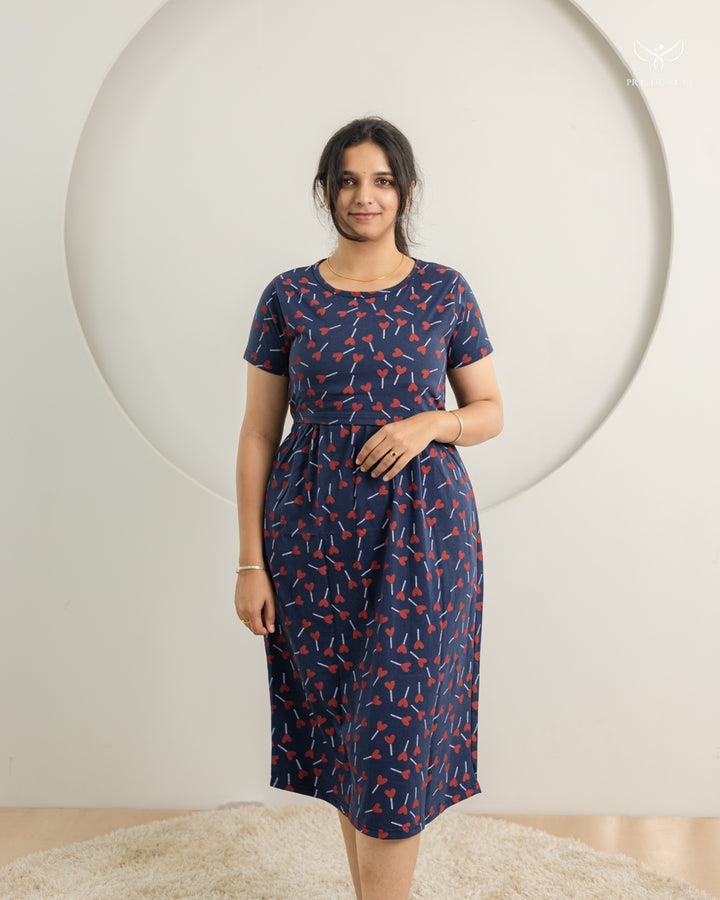Darcy SoftCotton Calf Length  Maternity Loungewear
