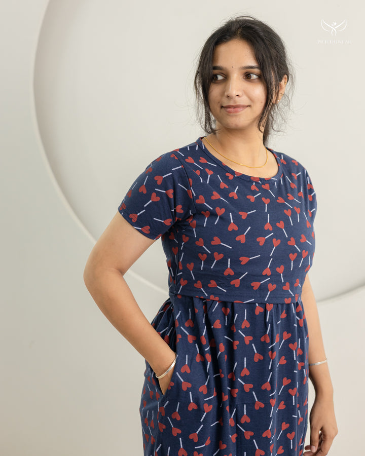 Darcy SoftCotton Calf Length  Maternity Loungewear