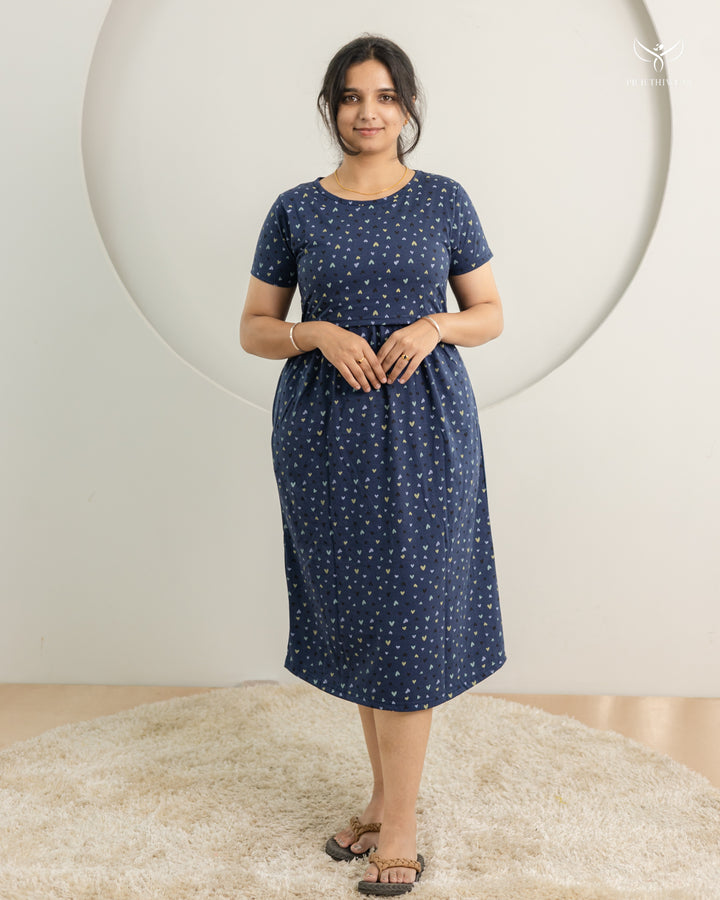 Adira SoftCotton Calf Length Maternity Loungewear