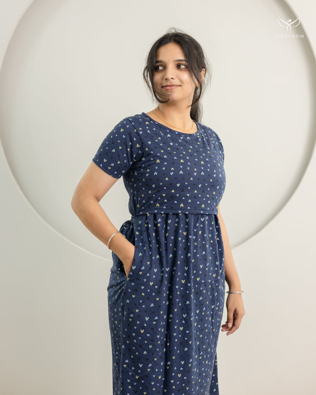 Adira SoftCotton Calf Length Maternity Loungewear