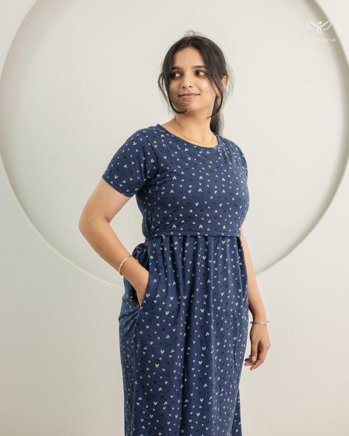 Adira SoftCotton Calf Length Maternity Loungewear