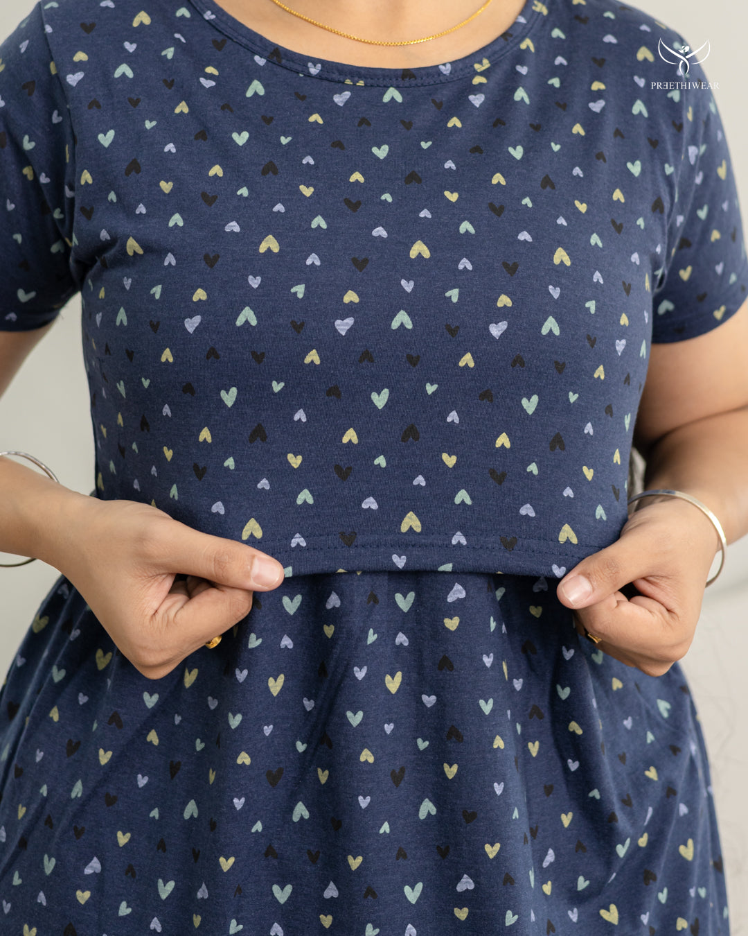Adira SoftCotton Calf Length Maternity Loungewear