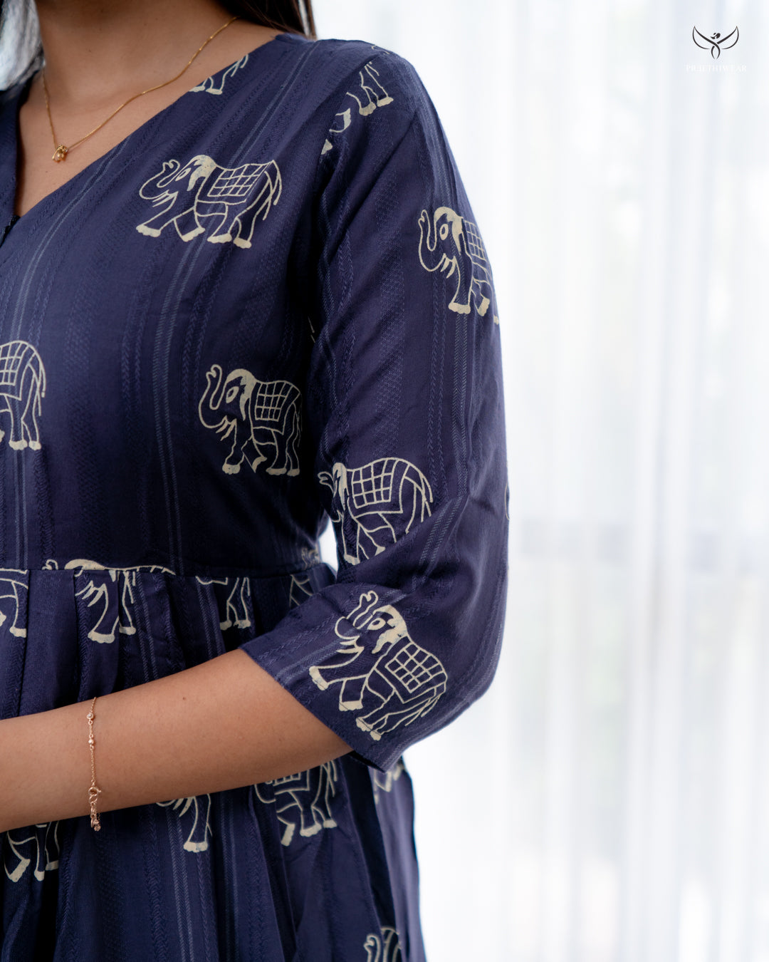 Yashvi Maternity Dress with center zip