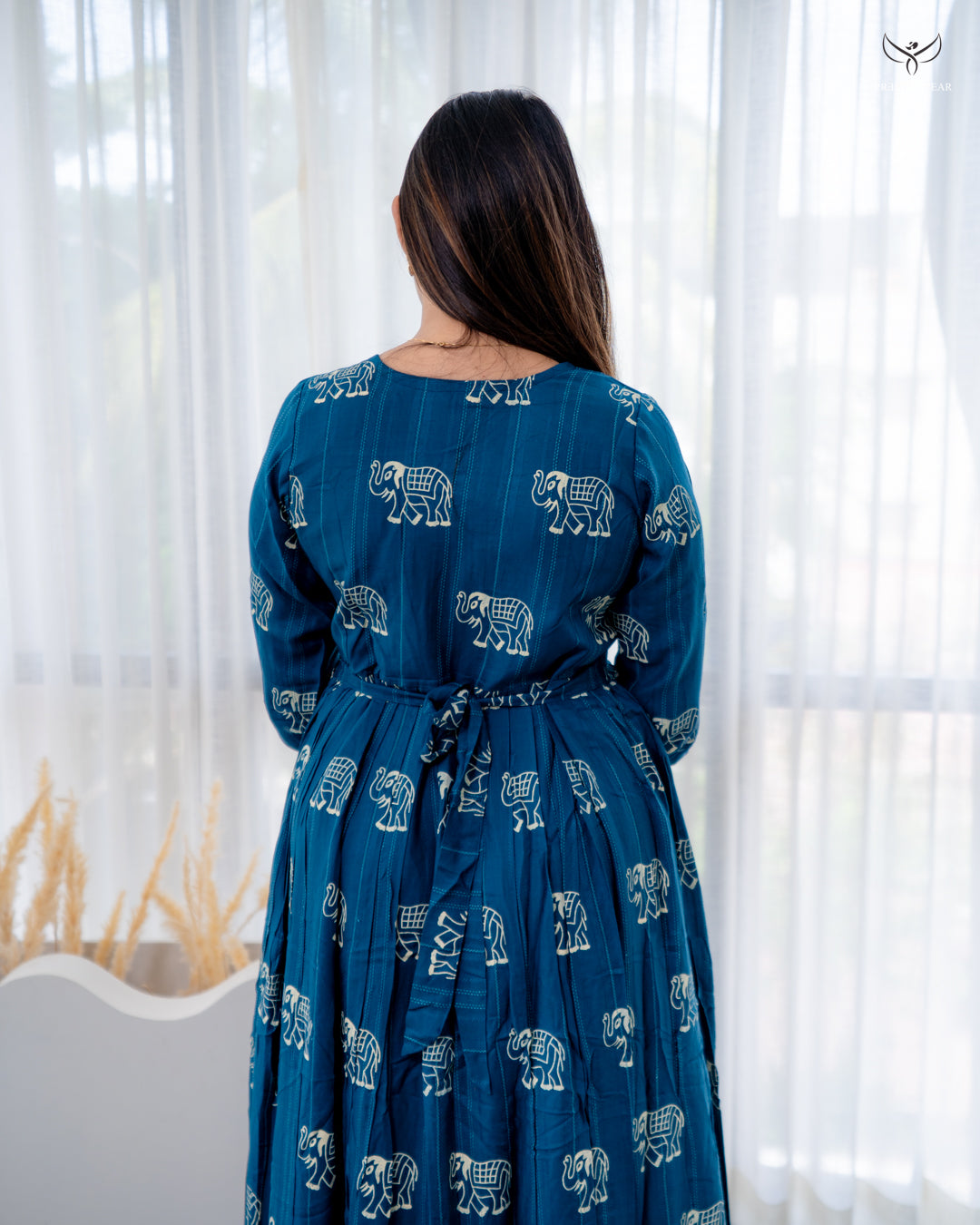 Romila Maternity Dress with center zip