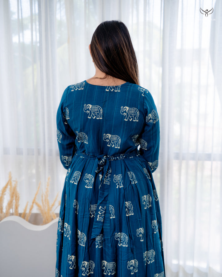 Romila Maternity Dress with center zip