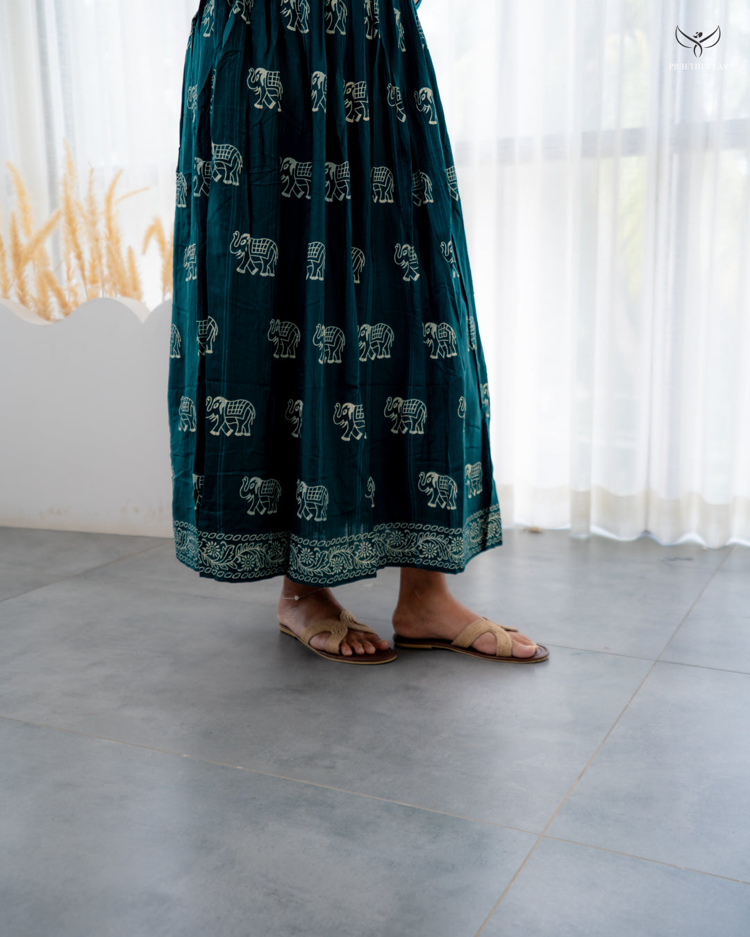 Nayira Maternity Dress  with center zip