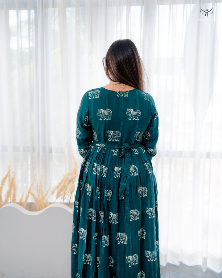 Nayira Maternity Dress  with center zip