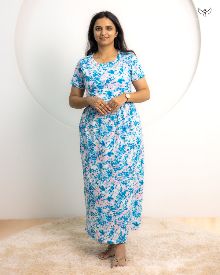 Advika1 SoftCotton Full Length Maternity Loungewear