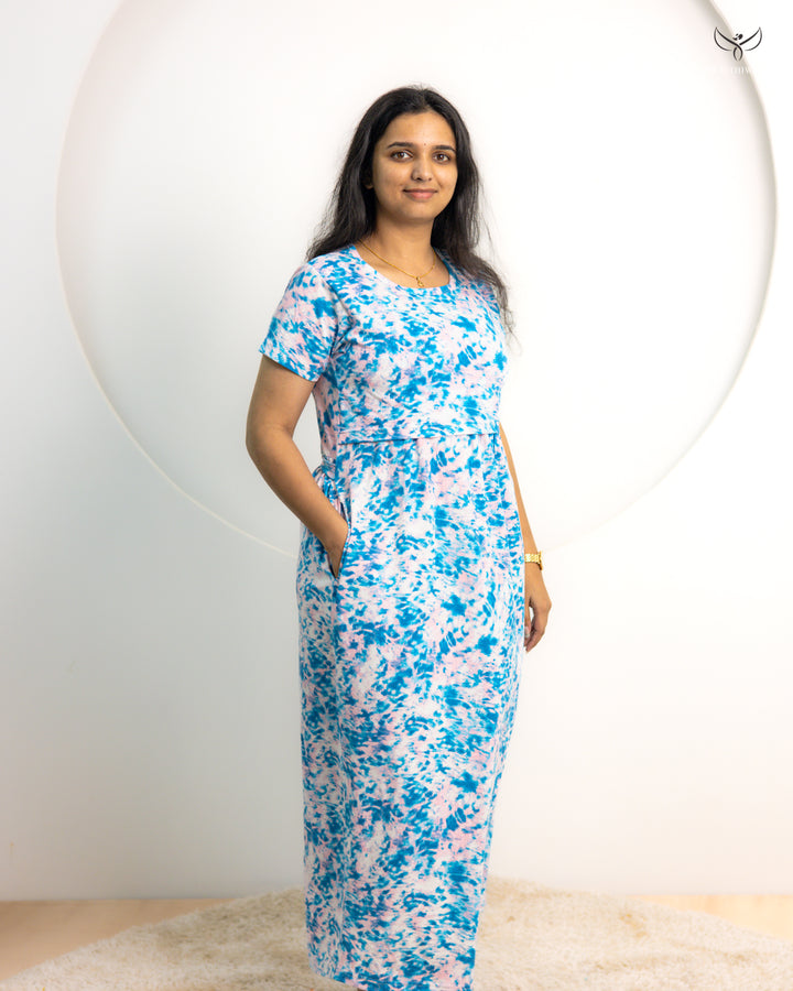 Advika1 SoftCotton Full Length Maternity Loungewear