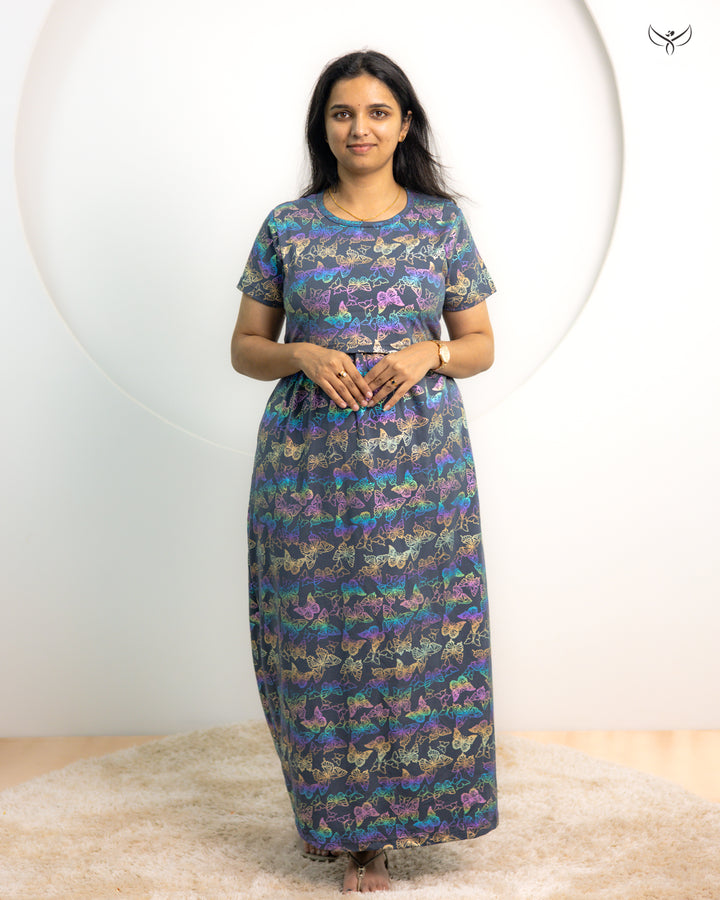 Riyana SoftCotton Full Length Maternity Loungewear