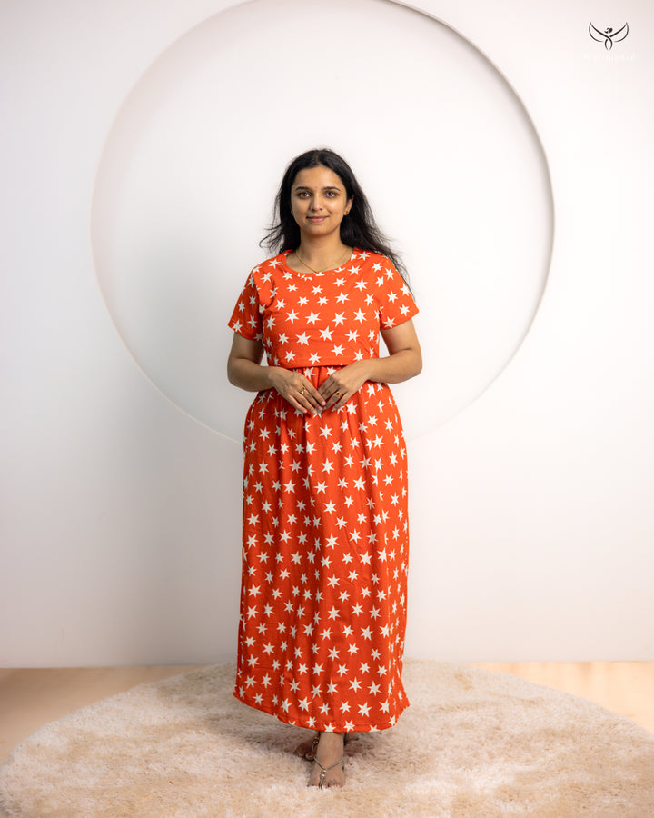 Aarya Thick Soft Cotton Full Length Maternity Loungewear